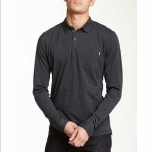 Ambig Collard Button Front Henley